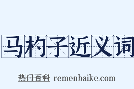马杓子近义词是什么意思的图片